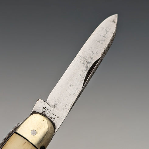 英國古董骨柄筆刀鋼刀片 x2 J Lewis & Sons